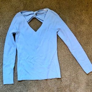 Feminine light blue sweater